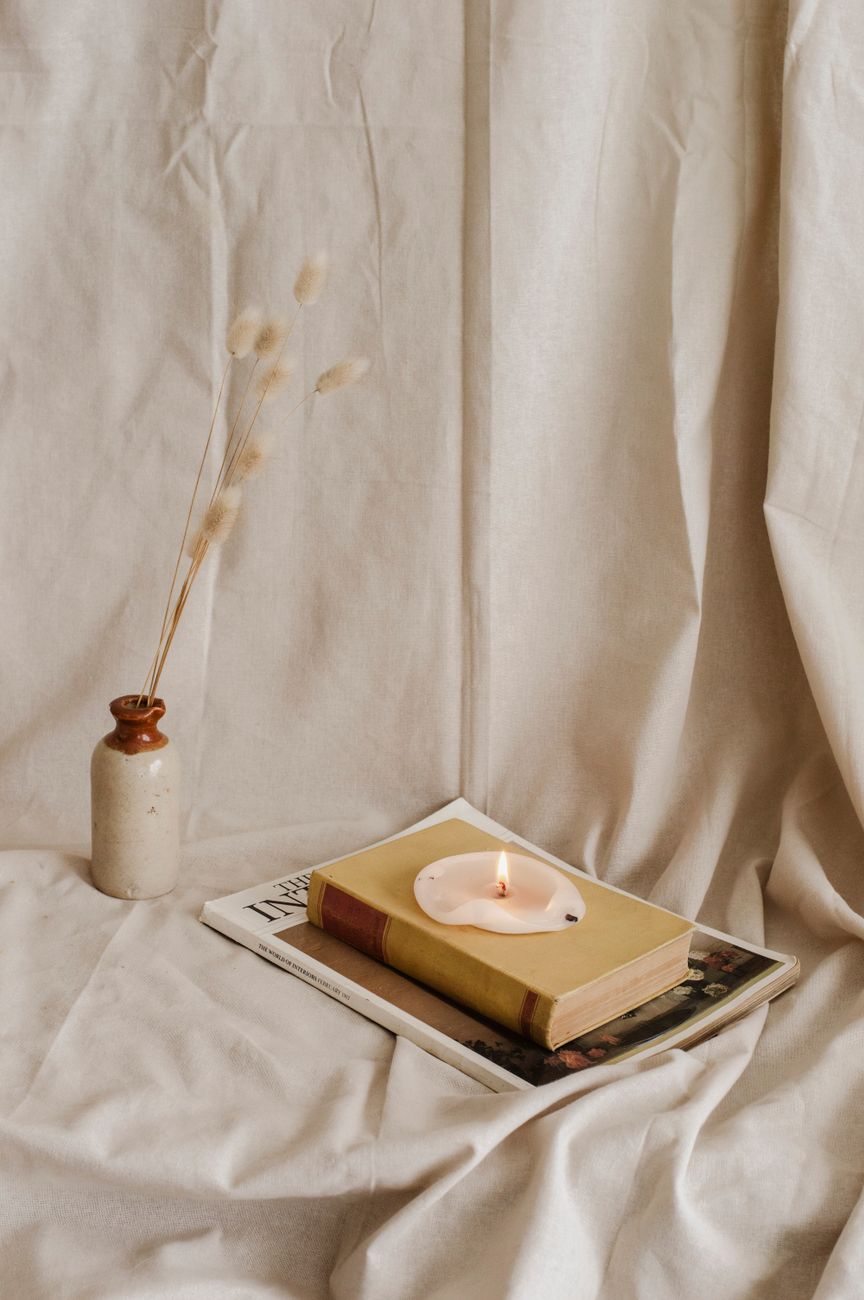 Candle And Book